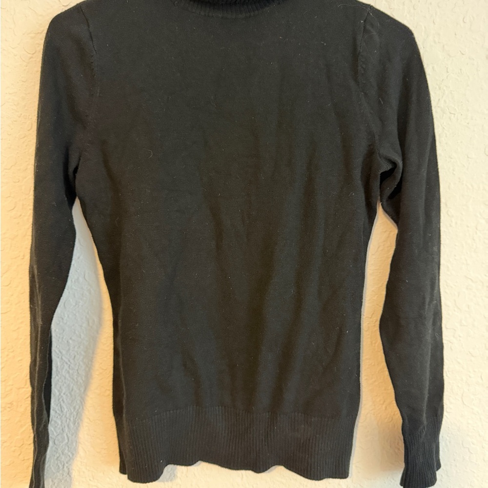 Merona Women's Classic Black Turtleneck Sweater